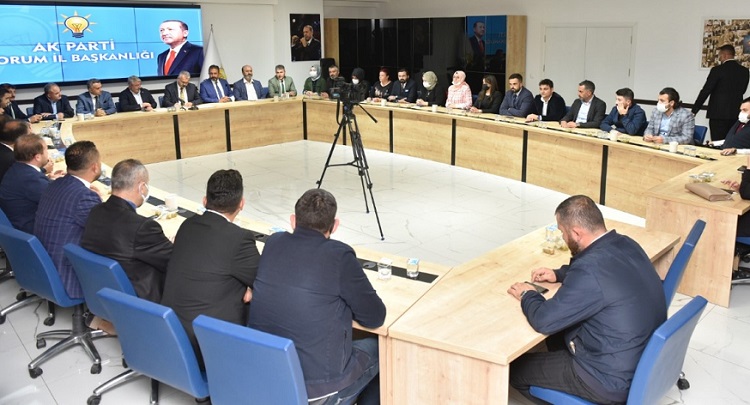 AŞGIN İCRAATLARINI İL TEŞKİLATINA ANLATTI