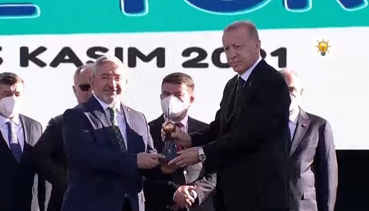ÇORUM BELEDİYESİNE BİRİNCİLİK ÖDÜLÜ