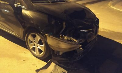 MOTOSİKLET SÜRÜCÜSÜ KAZADA YARALANDI