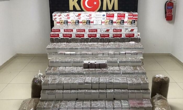 125 BİN KAÇAK MAKARON ELE GEÇİRİLDİ