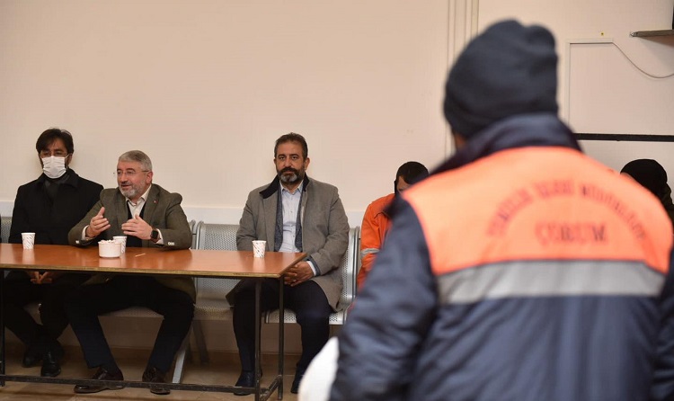 BAŞKAN’DAN TEMİZLİK İŞLERİNE ZİYARET