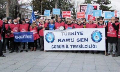 KAMU-SEN’E BAĞLI MEMURLAR EYLEM YAPTI