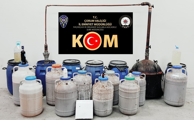 DEPODA SAHTE İÇKİ ELE GEÇİRİLDİ