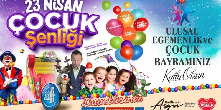 BELEDİYE’DEN 23 NİSAN ÇOCUK ŞENLİĞİ