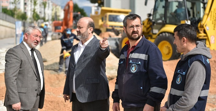 BAŞKAN ÇALIŞMALARI YERİNDE İNCELEDİ