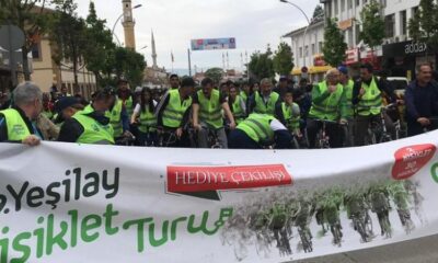 ÇORUM YEŞİLAY BİSİKLET TURU DÜZENLEDİ