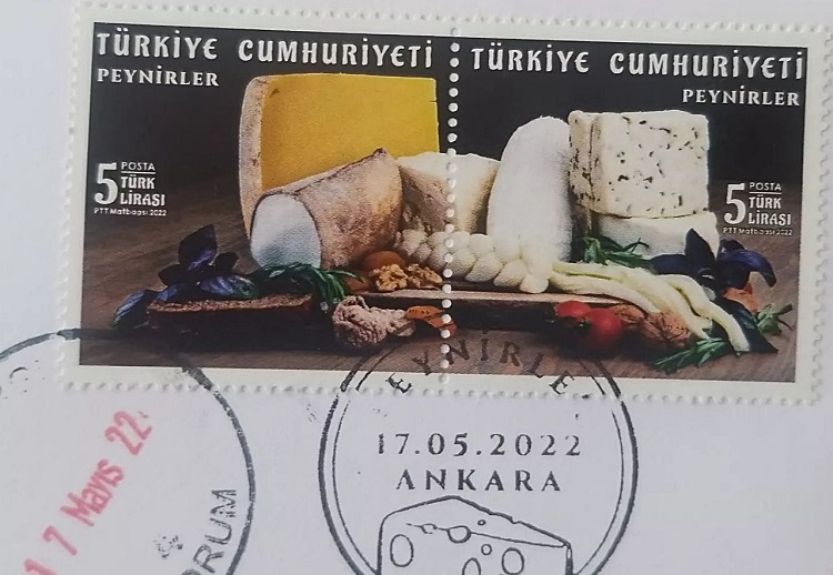 MEŞHUR PEYNİRİMİZ ZARF PULLARINDA!