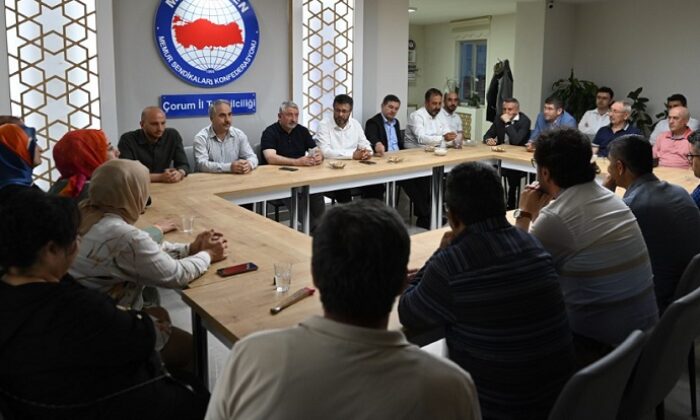 BAŞKAN AŞGIN’DAN MEMUR-SEN’E ZİYARET
