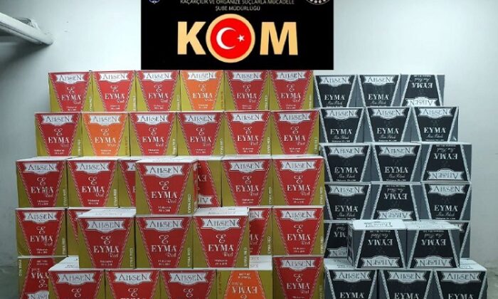 KAÇAK SİGARA ELE GEÇİRİLDİ