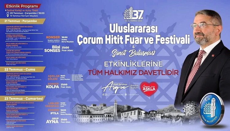 37. HİTİT FUAR VE FESTİVALİ BAŞLIYOR