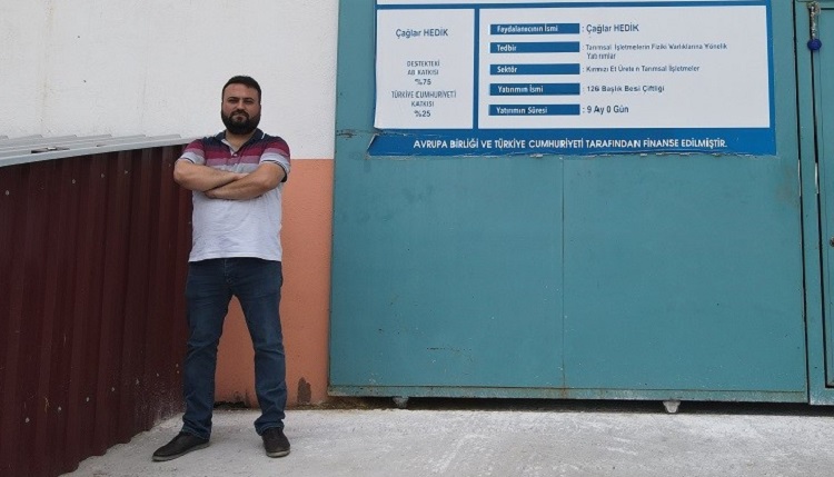DESTEKLE BESİ ÇİFTLİĞİNİ KURDU