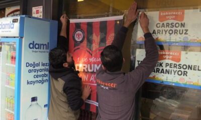 ESNAFA ÇORUM FK BAYRAĞI DAĞITTILAR