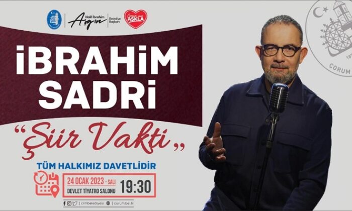 ÜNLÜ ŞİİR YORUMCUSU GELİYOR