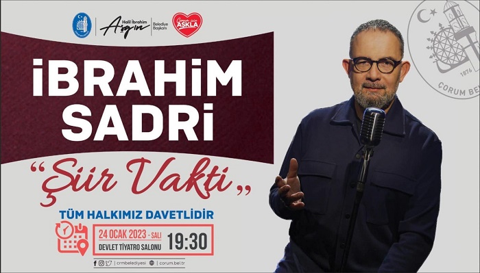 ÜNLÜ ŞİİR YORUMCUSU GELİYOR