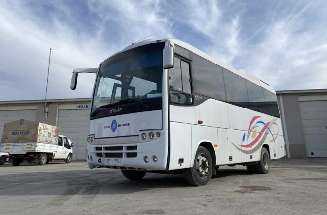 KARDEŞ BELEDİYE’YE OTOBÜS HİBE EDİLDİ!