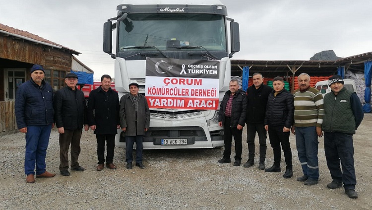 ODUN VE KÖMÜR YARDIMI YOLA ÇIKTI