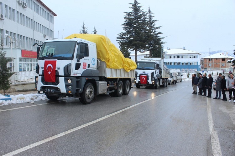 ORTAKÖY’DEN DEPREM BÖLGESİNE YARDIM
