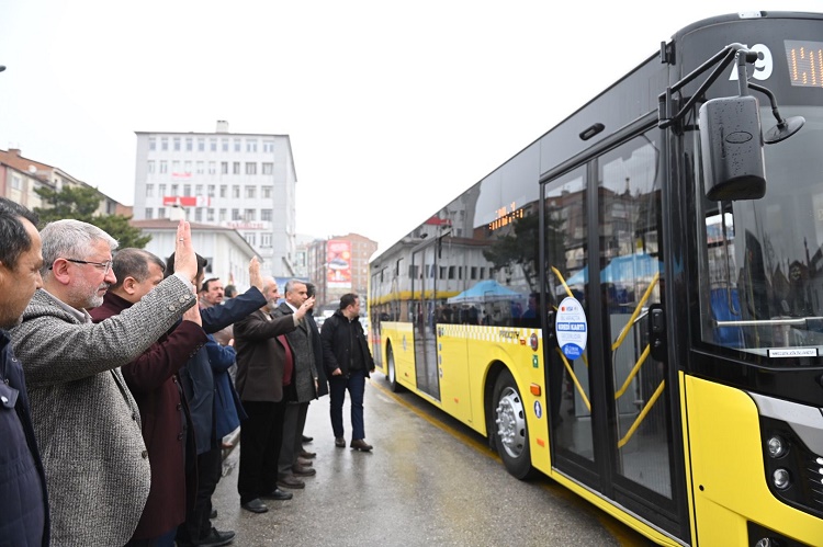 YENİ ALINAN OTOBÜSLER HİZMETE BAŞLADI