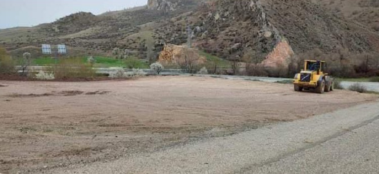 ORTAKÖY YOLUNDA ÇALIŞMA BAŞLADI