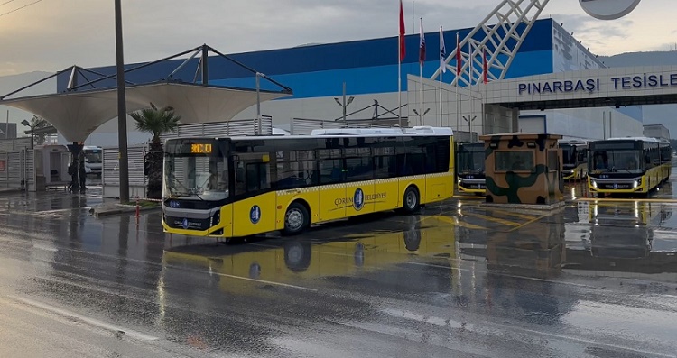 BELEDİYE 5 YENİ HALK OTOBÜSÜ ALDI