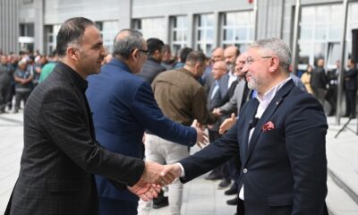 AŞGIN BELEDİYE PERSONELİ İLE BAYRAMLAŞTI
