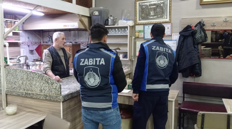 ZABITA ÇAY OCAKLARINI DENETLEDİ