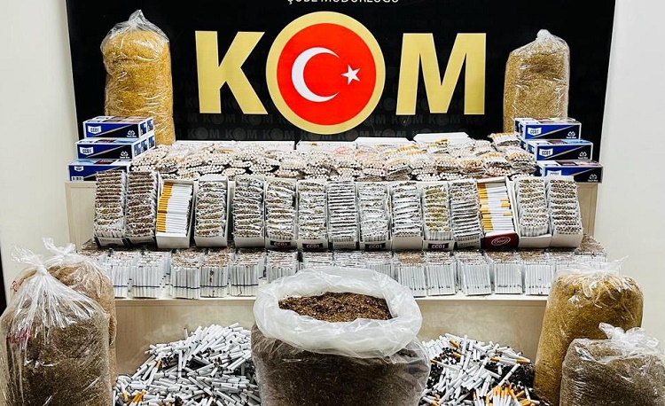 ÇORUM’DA KAÇAK SİLAH VE SİGARA OPERASYONU