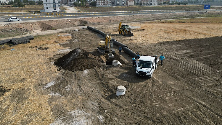 ÇİFTLİK PINARINA YAĞMUR SUYU HATTI