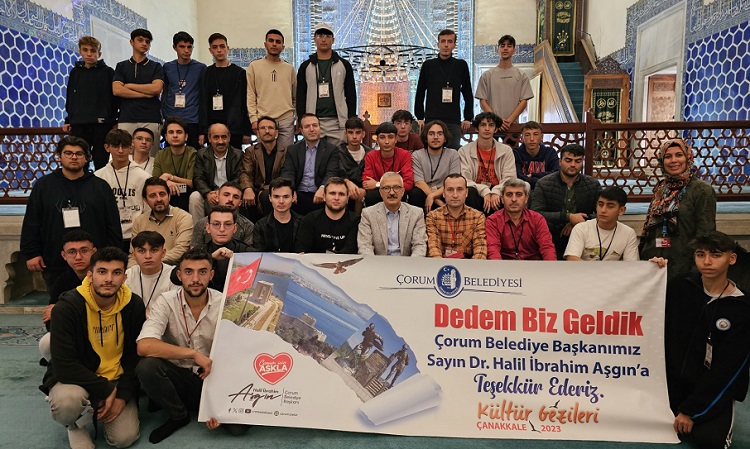 ÇORUMLU GENÇLER ÇANAKKALE’Yİ GEZİYOR