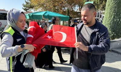 ÇORUM BAYRAKLARLA DONATILDI