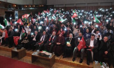 FİLİSTİN DESTEK GECESİNE YOĞUN İLGİ