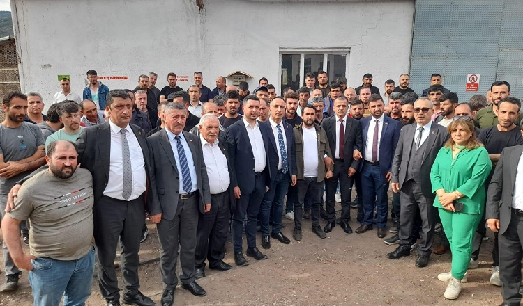 CHP’DEN MADEN İŞÇİLERİNE DESTEK