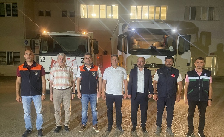 ÇORUM’DAN KARDEŞ BELEDİYEYE DESTEK